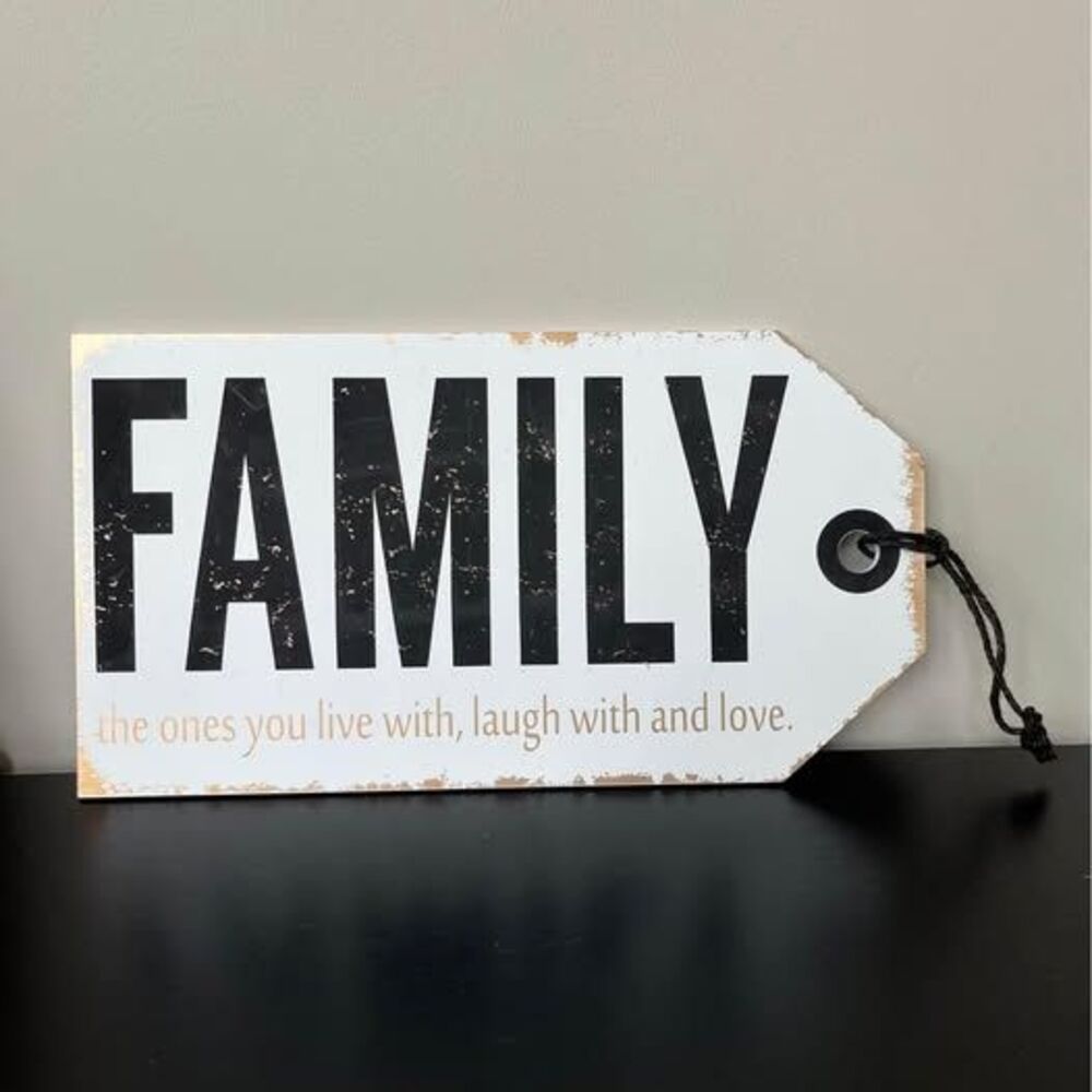 Quotes Wall Art Decor FAMILY Wooden Sign hanging